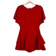 Alice + Olivia Red Back Tie Dress- Size 4 Hot on Sale