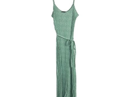 Gibsonlook Green Animal Print Pleated Belted Dress- Size S Hot on Sale