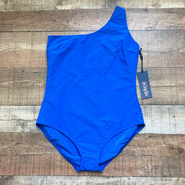 Stylest Electric Blue One Shoulder One Piece NWT- Size XL Online