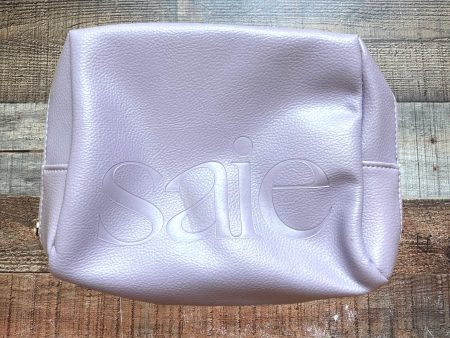 Saie Purple Vegan Leather Zipper Bag (see notes) Cheap