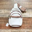 Bostanten Cream Faux Leather Mini Sling Crossbody Bag NWT Discount