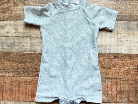 Ollie s Day Leaf Print One Piece Rash Guard Bathing Suit- Size 0-6M Fashion