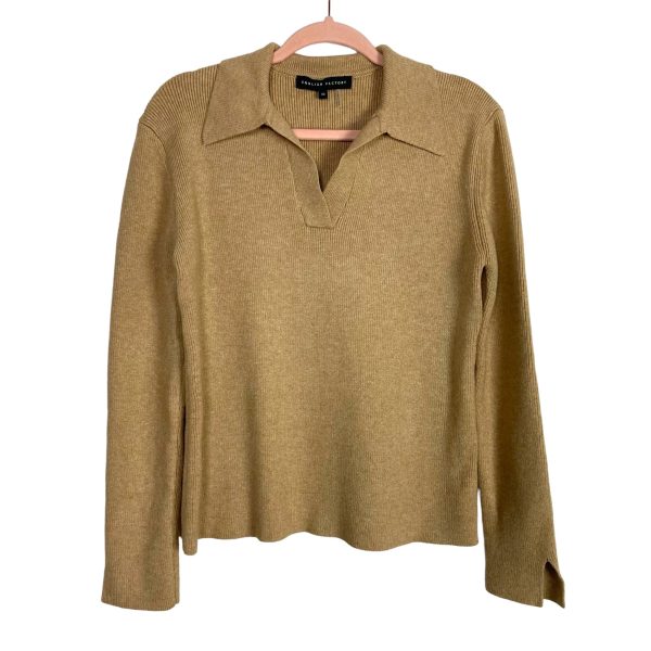 English Factory Camel Polo Collar Knit Sweater- Size XS (we have matching pants) Supply