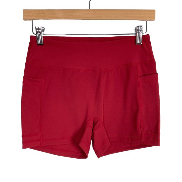 VertVie Red with Built in Padded Bra Tennis Dress and Biker Shorts Set NWT- Size S (sold as a set) on Sale