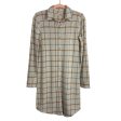 Faherty Gray Windowpane Legend Button Up Sweater Dress NWT- Size XS Hot on Sale