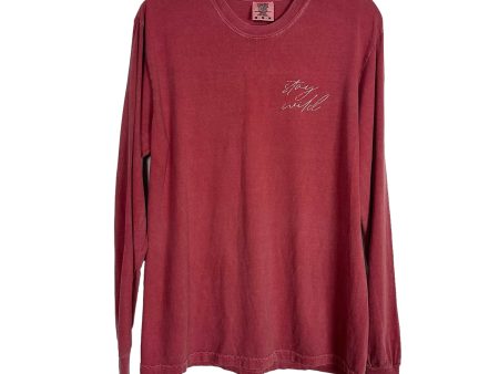 Comfort Colors Stay Wild Long Sleeve Top- Size M For Discount