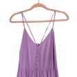 Buddy Love Lilac Front Faux Button Back Tie Dress- Size M Cheap