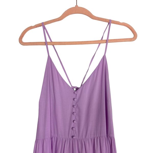 Buddy Love Lilac Front Faux Button Back Tie Dress- Size M Cheap