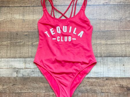 New Look Red Tequila Club One Piece NWOT- Size UK 12 on Sale