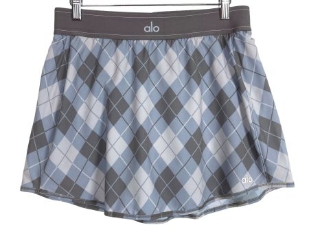 Alo Argyle with Built-In Shorts Tennis Skirt NWT- Size L (we have matching bra) Online