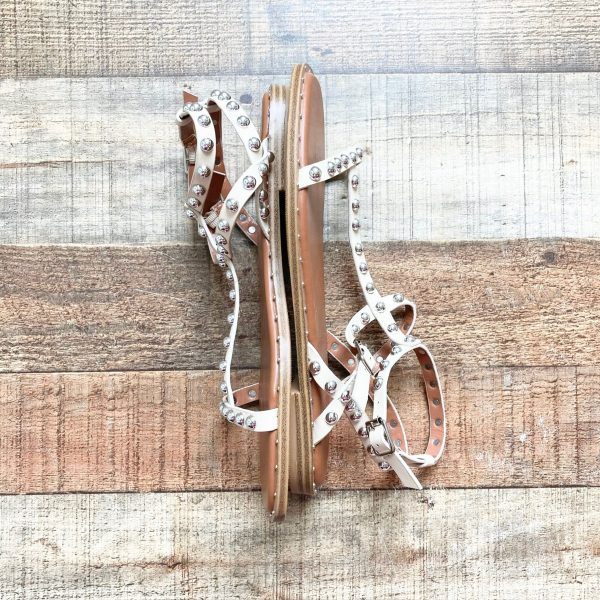 Coutgo Cream Studded Sandals- Size 7.5 (LIKE NEW) Online Sale