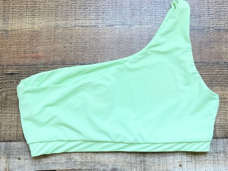 Pretty Little Thing Neon Green One Shoulder Bikini Top NWT- Size 16 (US12, see notes, we have matching bottoms) Online now