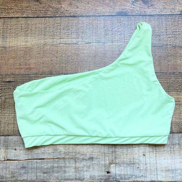 Pretty Little Thing Neon Green One Shoulder Bikini Top NWT- Size 16 (US12, see notes, we have matching bottoms) Online now