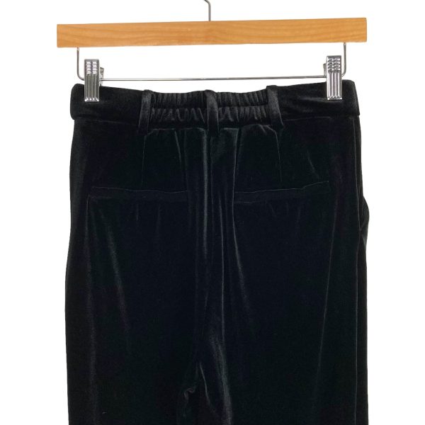 Avara Black Velvet Pants- Size XS (see notes, sold out online, Inseam 28”) Online Sale