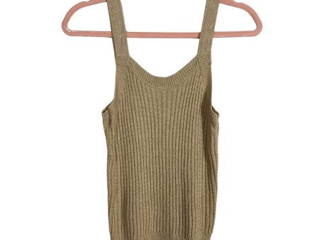 Evereve Tan Knit Tank- Size S Fashion