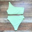 Pretty Little Thing Neon Green One Shoulder Bikini Top NWT- Size 16 (US12, see notes, we have matching bottoms) Online now