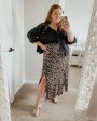 Hayden Animal Print with Double Side Splits Skirt- Size 1XL Online