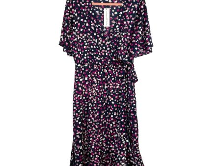 Caralyn Mirand The Drop Pink Dot Print Faux Wrap Dress NWT- Size L Fashion