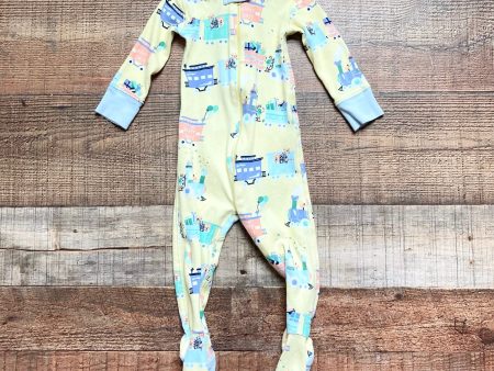 The Beaufort Bonnet Company Yellow Happy Day Zip Up Footie Outfit- Size 6-12M For Sale