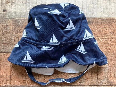 Monica + Andy Navy Sailboats Sun Hat- Size S Online now