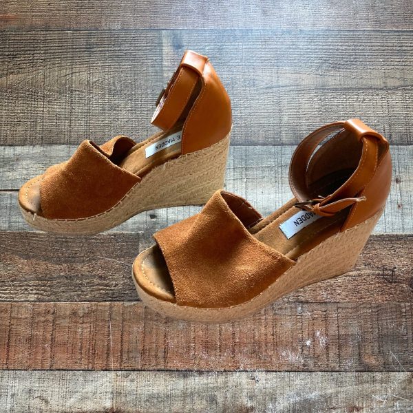 Steve Madden Suede Espadrille Wedge Sandals- Size 7 (see notes) Sale