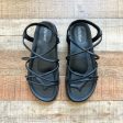 Olivia Miller Black Strappy Sandals- Size 8 (LIKE NEW) For Sale