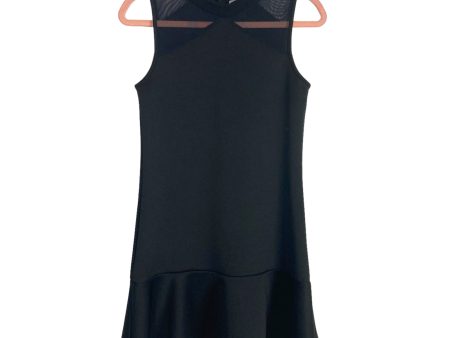 1 State Black with Mesh Neckline Sleeveless Dress- Size XS For Cheap