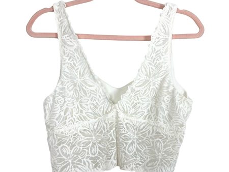 Aerie Cream Lace Cropped Tank- Size L (see notes) Hot on Sale