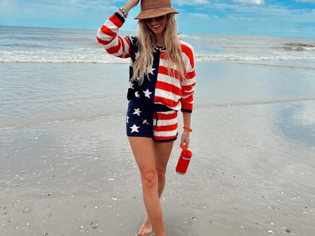 Beach Riot Star Spangled Beach Sweater- Size S (sold out online, we have matching shorts) Discount