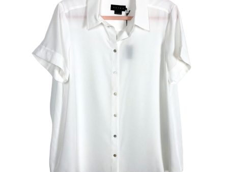 Hatch White Button Up The Savannah Top NWT- Size 3 (Large 10 12) Online