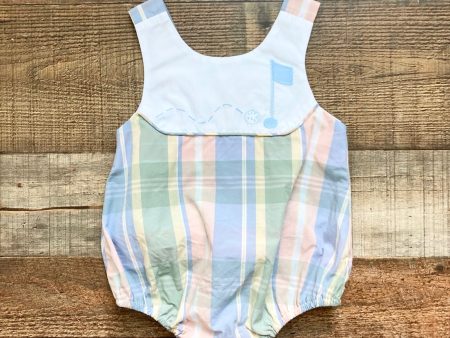 Beaufort Bonnet Company Plaid Golf Bubble- Size 0-6M (we have matching toddler girl bubble) For Cheap