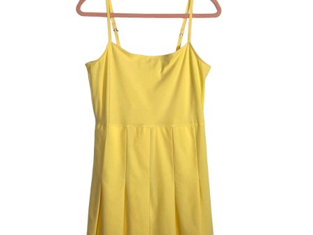 Abercrombie & Fitch Yellow Pleated Tennis Dress- Size M Hot on Sale