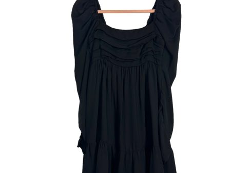 Abercrombie & Fitch Black Puff Sleeve Mini Dress- Size S Online now