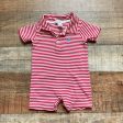 The Beaufort Bonnet Company Red White Striped Romper- Size 3-6M on Sale