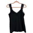 Storia Black Lace Sweetheart Neckline Tank- Size S Cheap