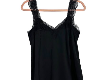 Storia Black Lace Sweetheart Neckline Tank- Size S Cheap