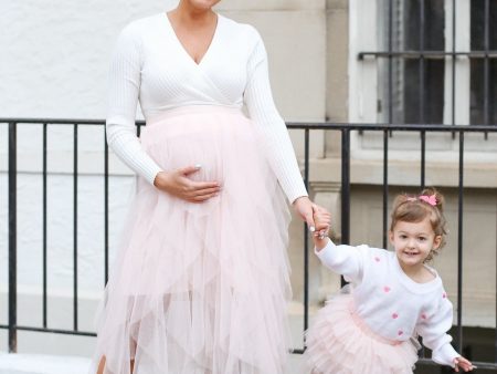 Cupshe Light Pink Tulle Mesh Elastic Waist Tiered Skirt- Size M (sold out online) Discount