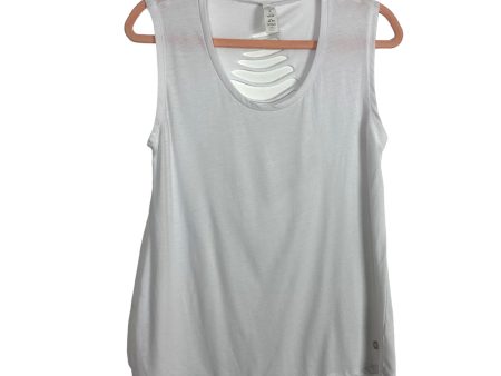 Balance Collection White Cutout Back Tank- Size M For Discount