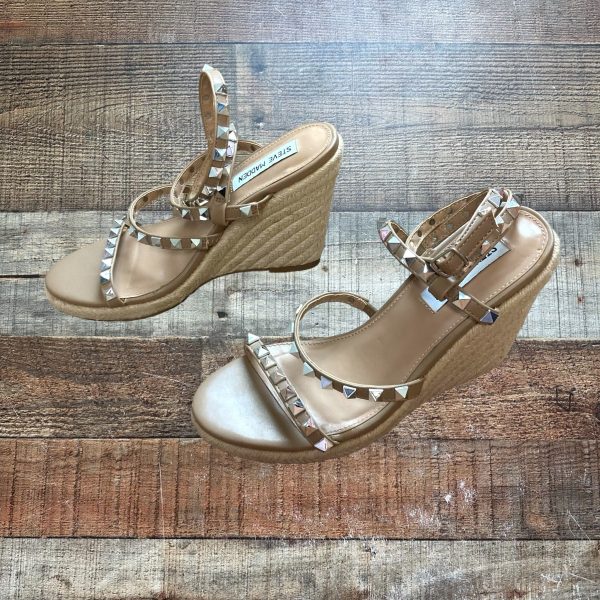 Steve Madden Studded Espadrille Wedge Sandals- Size 7 Fashion