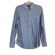 Old Navy Blue White Striped The Classic Shirt Slim Fit Button Up - Size S For Sale