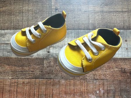 Hudson Baby Yellow Canvas Crib Shoes- Size 6-12M (Like New) Hot on Sale