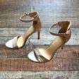 Michael by Michael Shannon Tan Patent Leather Heeled Sandals- Size 7 (see notes) Online Hot Sale