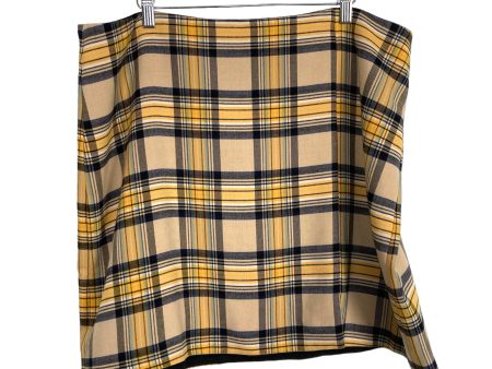 Skies are Blue Yellow Plaid Skirt- Size 1X (we have matching blazer jacket) Supply