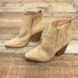 Qupid Camel Suede Booties- Size 10 (Brand New Condition) on Sale