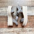 Universal Thread Grey Suede Double Strap Espadrille Sandals- Size 7.5 (GREAT CONDITION) Hot on Sale