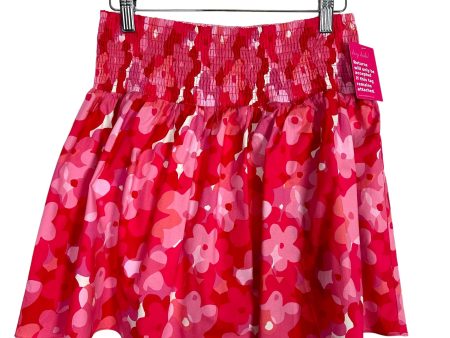 Buddy Love Pink and Red Floral Smocked Waist Skort NWT- Size M (we have matching top) on Sale