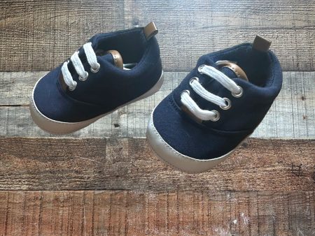 Hudson Baby Navy Crib Shoes- Size 6-12M (Like New) For Sale