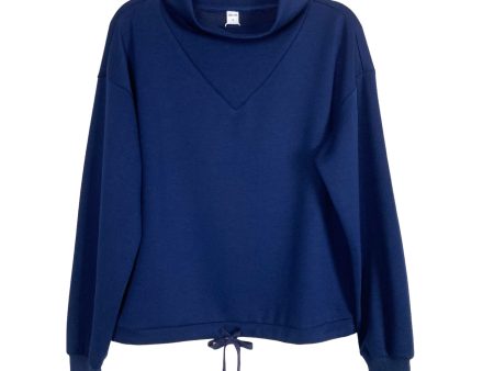 Caracilia Navy Mock Neck Sweatshirt Short Set NWT- Size S (sold as set) Discount