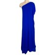 Vici Blue One Shoulder Side Slit Dress- Size S Supply