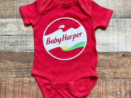 Rabbit Skins Red Baby Harper Onesie- Size 6M on Sale